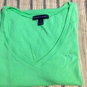 RALPH LAUREN LIME TEE